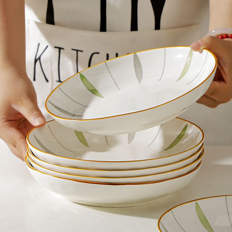 10只装8英寸日式风格盘子饭盘