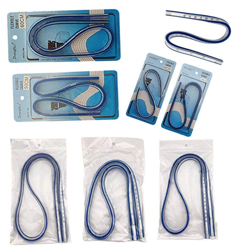 蛇尺蛇形尺美术绘图设计蛇型尺弯曲定型曲线尺打板30/40/50/60cm