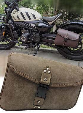 适用春风450CLC单座版凯旋bober长江400 700机车边包改装侧挂包