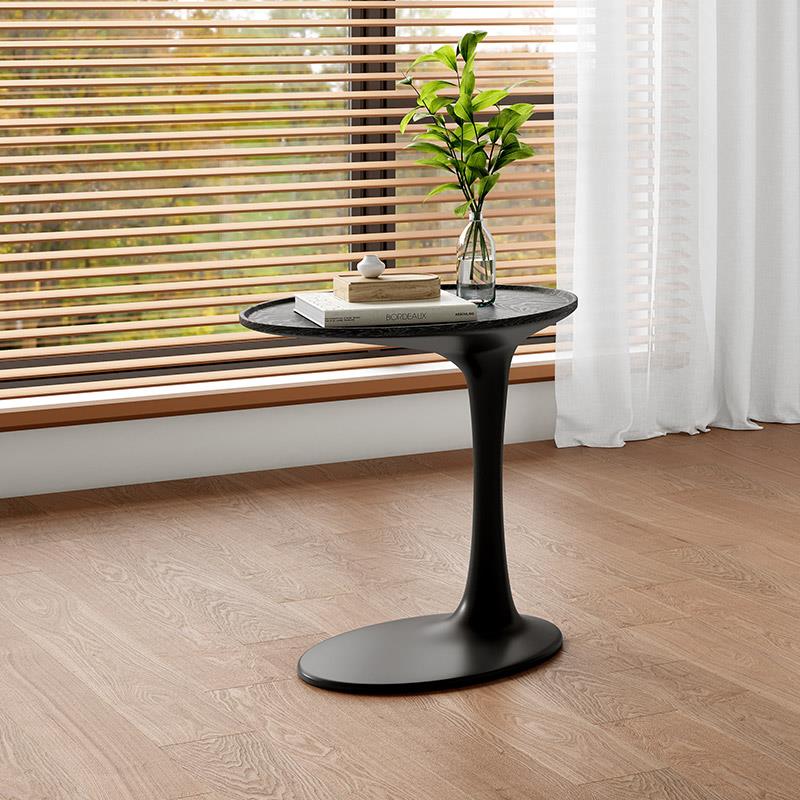 北欧极简实木角几白蜡木圆桌客厅异形个性可移动悬浮网红沙发边几