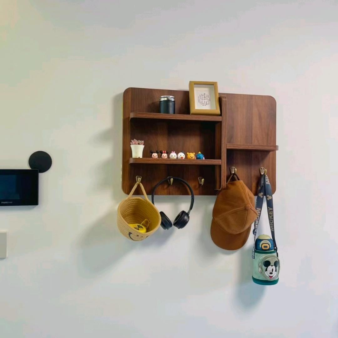 电表箱遮挡装饰画衣帽钩免打孔网红空开遮丑神器配电箱挂画置物架