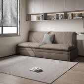 意式 折叠沙发床两用小户型客厅多功能单人坐卧磨砂布书房现代简约