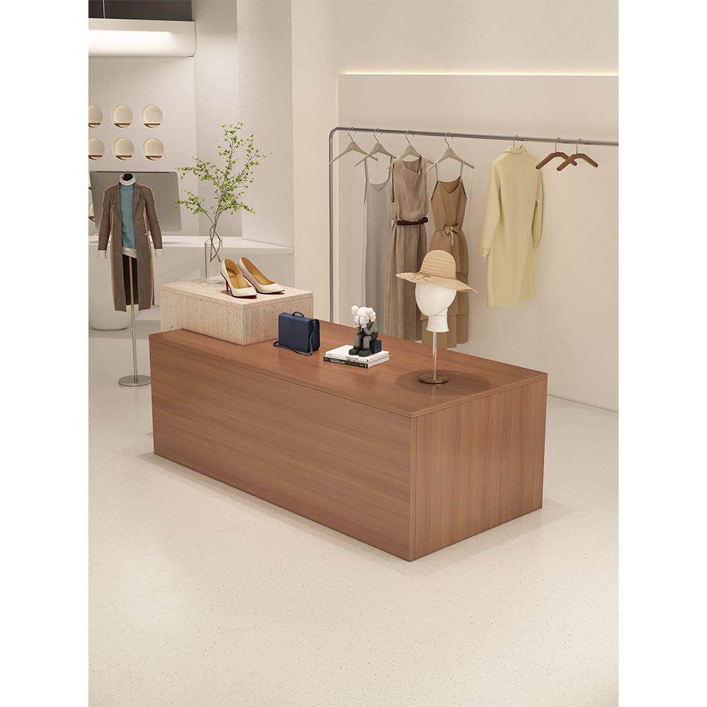服装店中间展示台女装店中岛桌鞋包店铺流水台陈列柜台商场展示柜