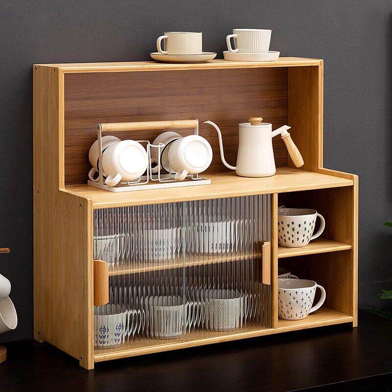 桌面收纳盒杯子收纳柜茶具展示柜子收纳柜水杯置物架餐具杯架