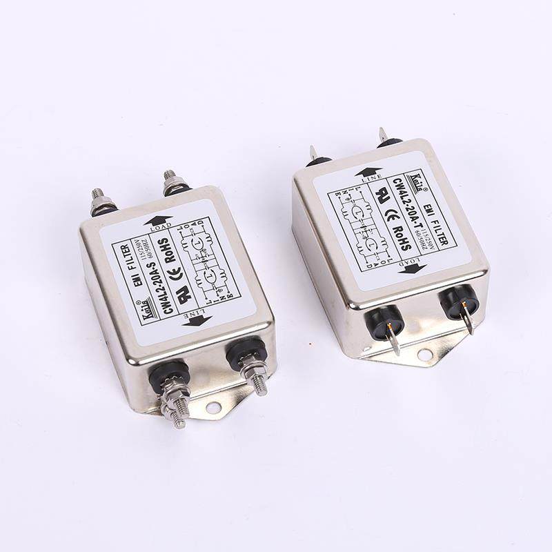 KEILS电源滤波器单相220V交流20ACW4L2-20A-T净化器CW4L2-20A-S