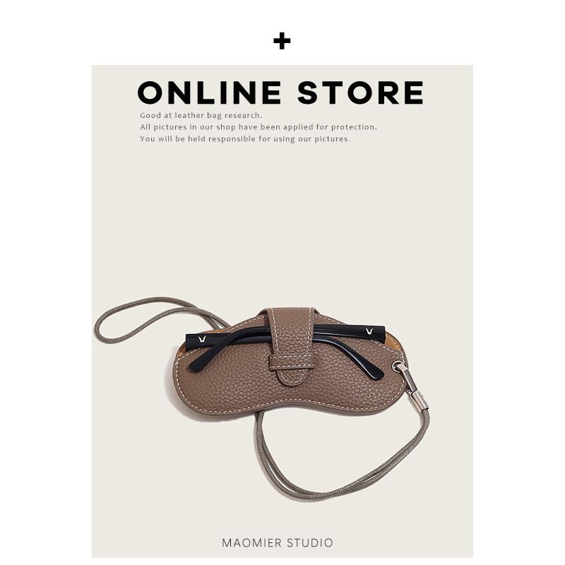 轻便的男女太阳镜袋便携式收纳保护套眼镜盒近视眼镜袋挂颈抗压