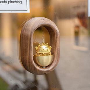 多巴胺风铃入户门铃吸门式铜铃挂件进门提醒磁吸铃铛乔迁礼物挂饰