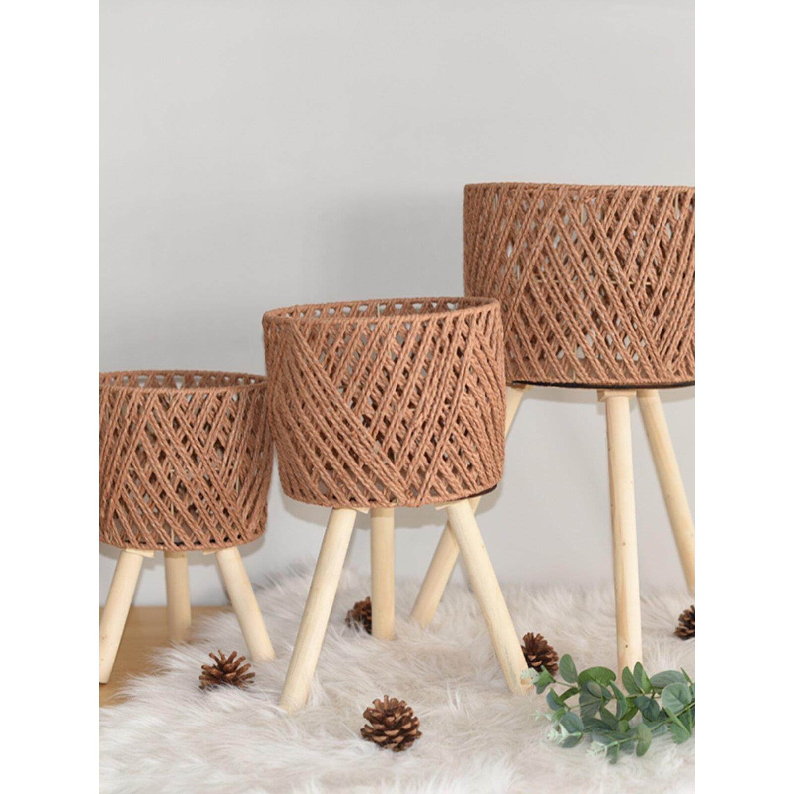 欧式花架藤编客厅阳台竹藤花架室内装饰花盆架落地式简约植物架子,家居饰品,花篮,淘宝优惠券,粉丝福利购,淘宝优惠卷