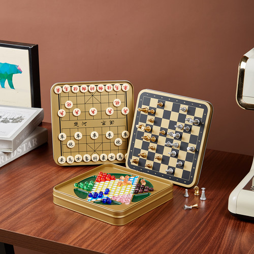 磁性五子棋中国象棋折叠互动礼物
