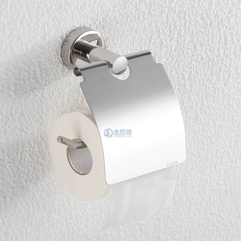 化妆室纸巾盒304钢酒店厕所卷筒卫生纸器壁挂欧式纸盒浴室挂纸的