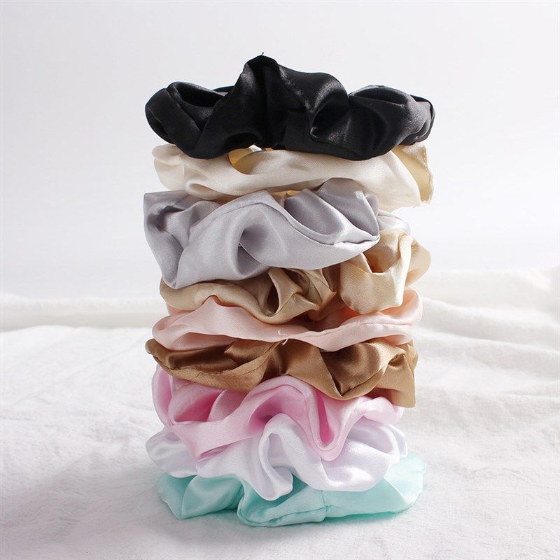Fashion Solid Color Bandana Elastic Hair Bands tail Holder H