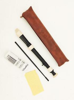 厂家直销巴洛克精品竖笛ABS树脂环保材质黑色白色咖啡色三色可选