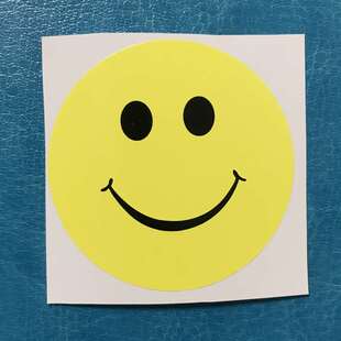 极速可爱大号笑脸贴纸卡通微笑表情贴学校幼儿园奖励惩罚活动微笑