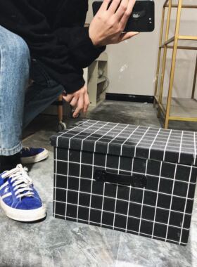 极速书箱教室用学生大容量间内衣服收纳盒宿舍有盖女学生储物大书