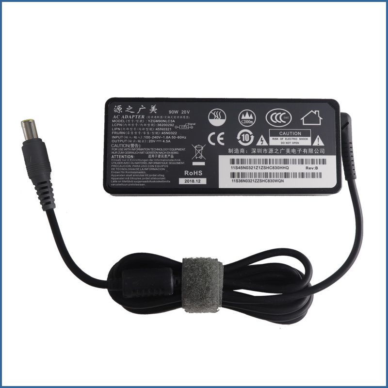 适用连想大口带针20V4.5A SL410 E40 E420 T400 电源适配器电源线