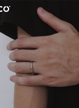 极速CCO无限理想戒指男款素圈指环可调节莫比乌斯环送男友礼物