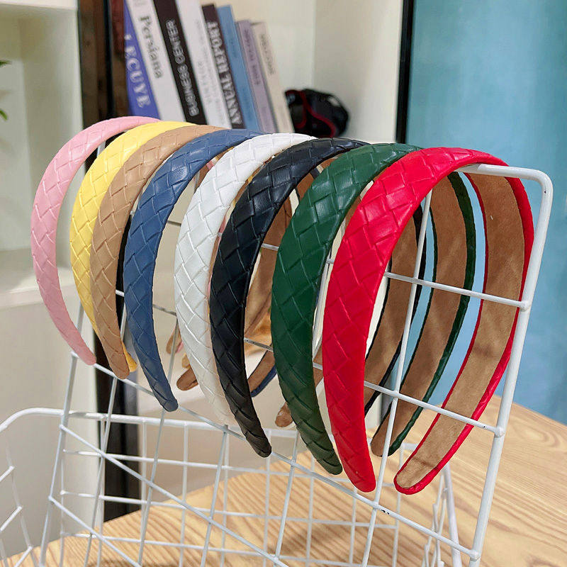 Multicolor optional Korean hairband womens simple solid co