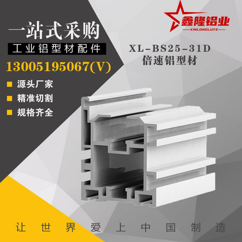极速2.5倍速铝挤型材料BS25-31D替怡合达ATS05配BS25-C210A链条31
