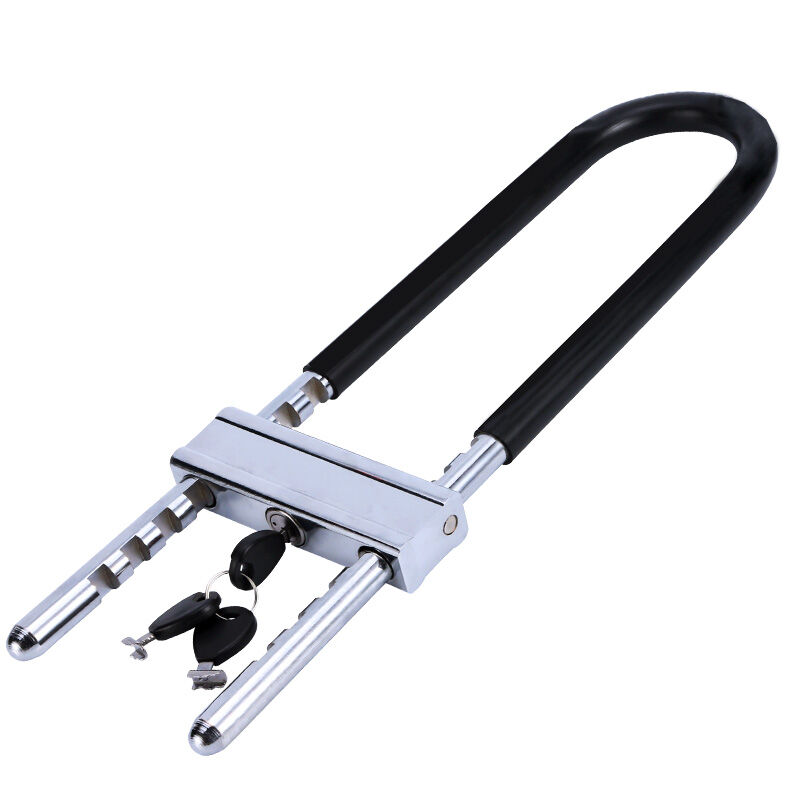 2023玻璃门锁锁大门防盗防撬U型锁锁具家用商铺拉手钥匙锁.升级加