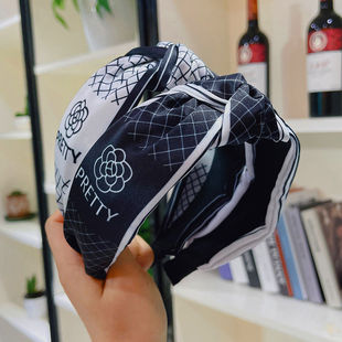 Camellia knotting headband Korean version simple temperamen