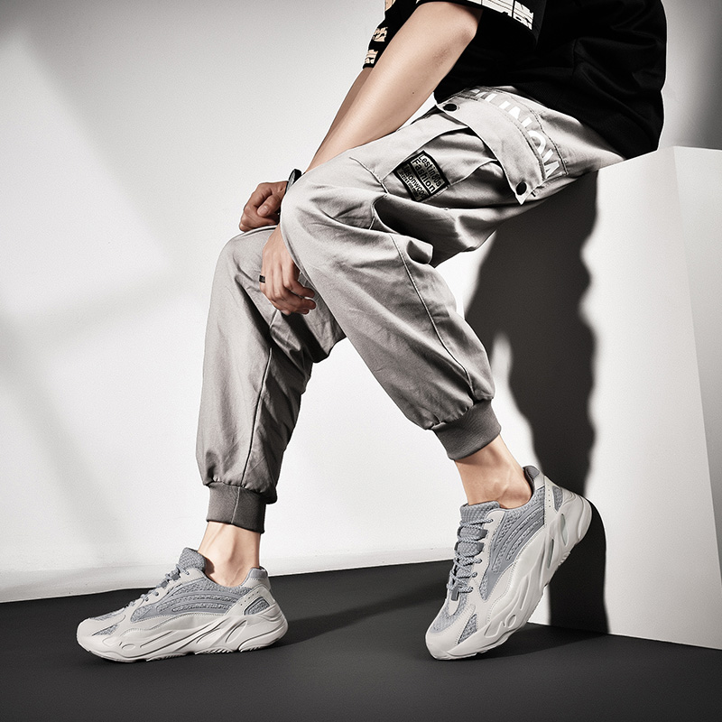 男鞋2021新款秋季大码透气潮流运动休闲百搭椰子增高老爹潮鞋ins