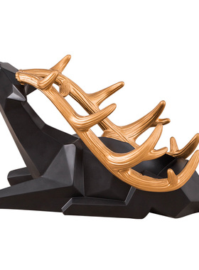 北欧轻奢红酒架鹿摆件创意酒柜餐桌面装饰品简约家居摆设新居礼品