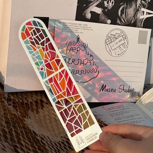 西班牙巴塞罗那米拉之家六芒星书签高迪圣家堂周边金属质感收藏卡