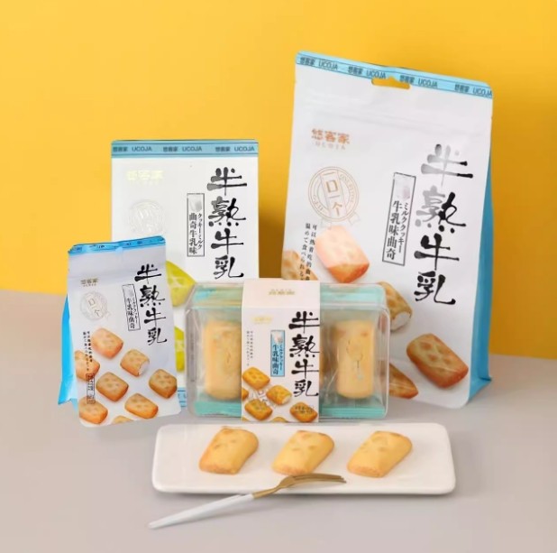 悠客家半熟牛乳芝士日式小曲奇饼干软心办公室零食小吃休闲食品