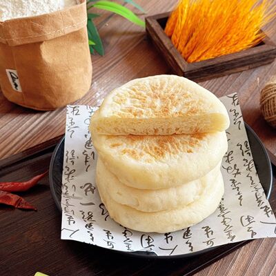 东北佳木斯烧烤无油发面饼肉夹馍饼里脊烤饼老式摆摊商用半成品