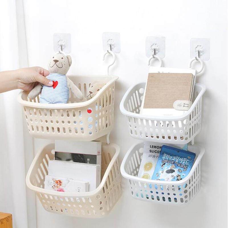 挂篮收纳篮子小墙挂置厨房卫生间筐挂钩化妆品潮物浴室悬挂篮塑料