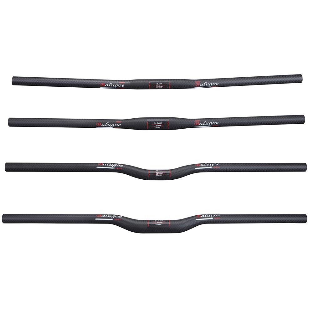 BALUGOE全碳纤维山地自行车把直把/燕把 把横 把手25.4 31.8MM 3K