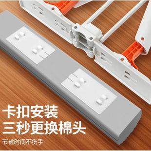 海绵拖替换头窄口通用折叠 海绵拖把头家用拖把墩布对折吸水替换装