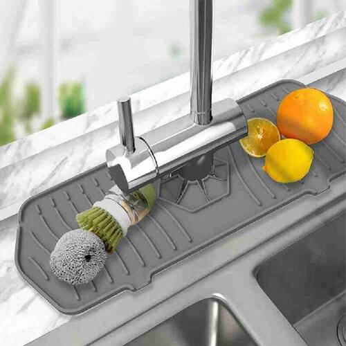 好货Kitchen Faucet Mat Silicone Sink Splash Guard Faucet