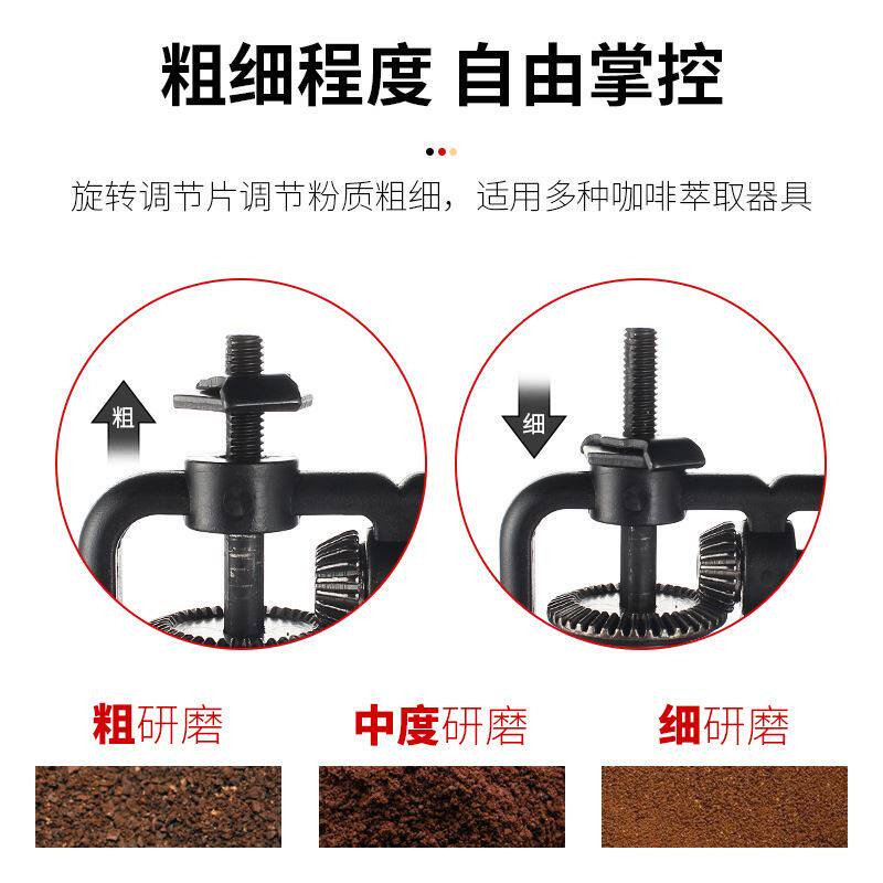好货啡忆复古大转轮手磨咖啡机 家用手摇磨豆机 小型咖啡豆研磨机