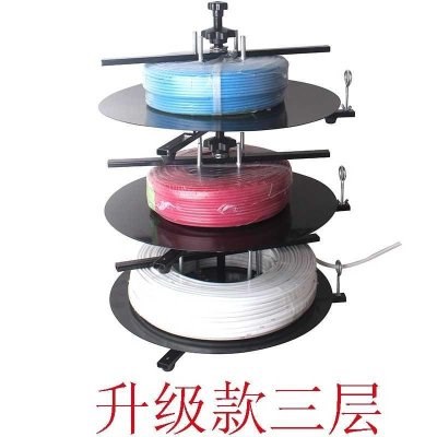 好货轮盘加重配线电线支架固定卷轴工地转轴光缆光纤放线器放线盘