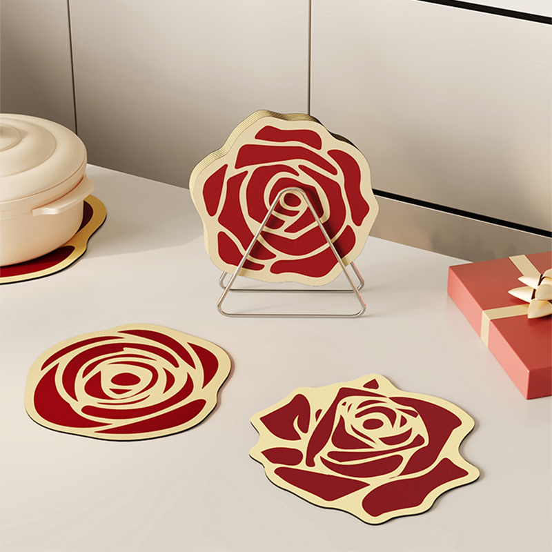 高颜值餐垫防水防油免洗皮革西餐桌垫隔热碗垫防烫餐布餐盘垫杯垫