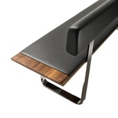 长凳子长条凳轻奢餐椅不锈钢皮凳子餐饮商用设计师餐凳长凳带靠背