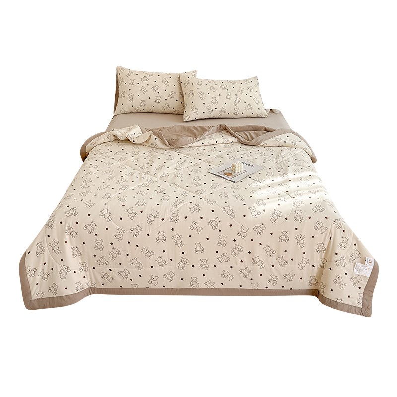 两米二乘两米三四全棉纯棉空调夏凉薄被子220x240可机洗2米2x2米4