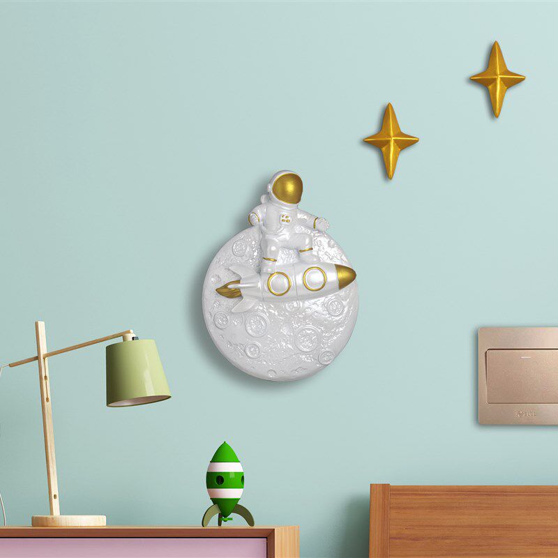 宇航员开关贴面板插座遮丑墙壁线盒盖板堵洞补孔遮挡墙面装饰挂件