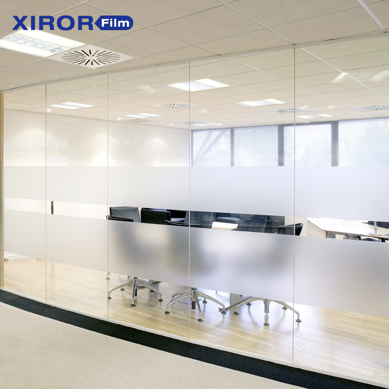 办公室玻璃贴纸透光不透明隔断过道防窥装饰自粘静电磨砂玻璃贴膜