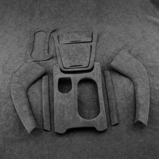 件贴 B260中控排挡仪表台翻毛皮内饰改装 适用于奔驰B级B200 B180