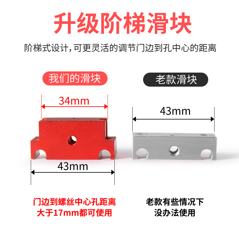 门框锁舌开孔器木门锁鼻子开槽机安装门套定位模具神木工工具
