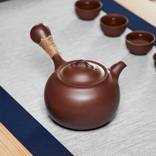 宜兴紫砂壶侧把壶围炉煮茶罐罐茶电陶炉煮茶器大容量高端茶具套装