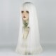 白色假发公主切长发cos万用万圣节lolita姬发全头套女浅色长直发