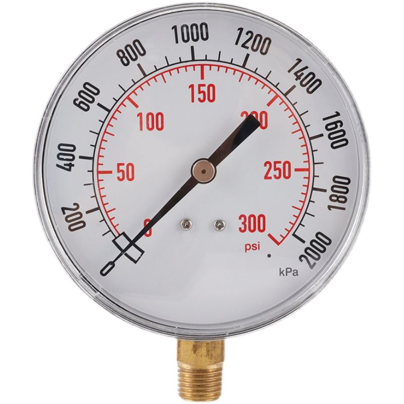 。0-2000kpa 0-300psi 1/4NPT 90mm径向压力表油压表气压表液压表