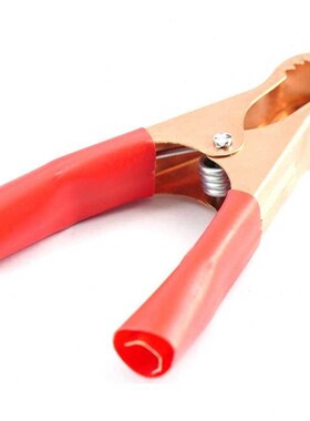 冰禹BYyc5镀铜鳄鱼夹30个带齿电瓶线搭火线打火连接线卡子充电夹