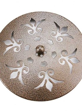 冰禹BYjj146铁艺蚊香盒创意蚊香盘拖防火防烫镂空仿古蚊香炉带盖