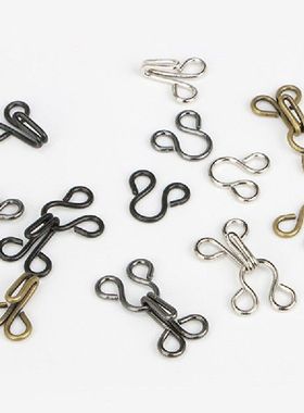 10pcs Metal Buckle Invisible Sewing Hook And Eye Closure For