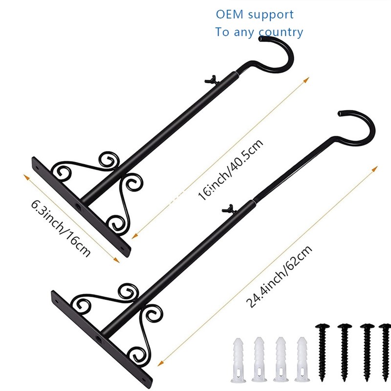 Adjustable telescopic flower rack, iron flower rack, flowerp
