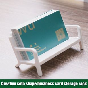 Bench Figure Business Card Case Simple Style Sofa Calling